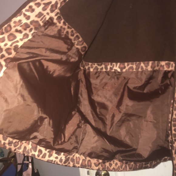 PRWND Vintage Faded glory puffer jacket XXL brown cheetah print .worn once - Picture 8 of 16